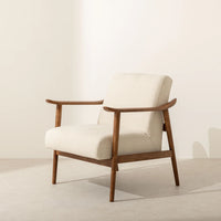 Winston Armchair | Solid Wood | Walnut Finish