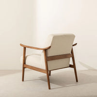 Winston Armchair | Solid Wood | Walnut Finish