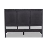 Rattan Wooden Bed in Solid Wood