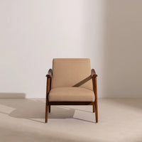 Winston Armchair | Solid Wood | Walnut Finish