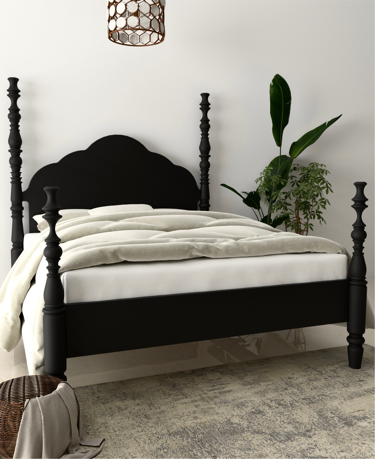 Sheesham Wood Poster Bed