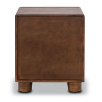 Charlie Mango Wood Nightstand in Brown Finish