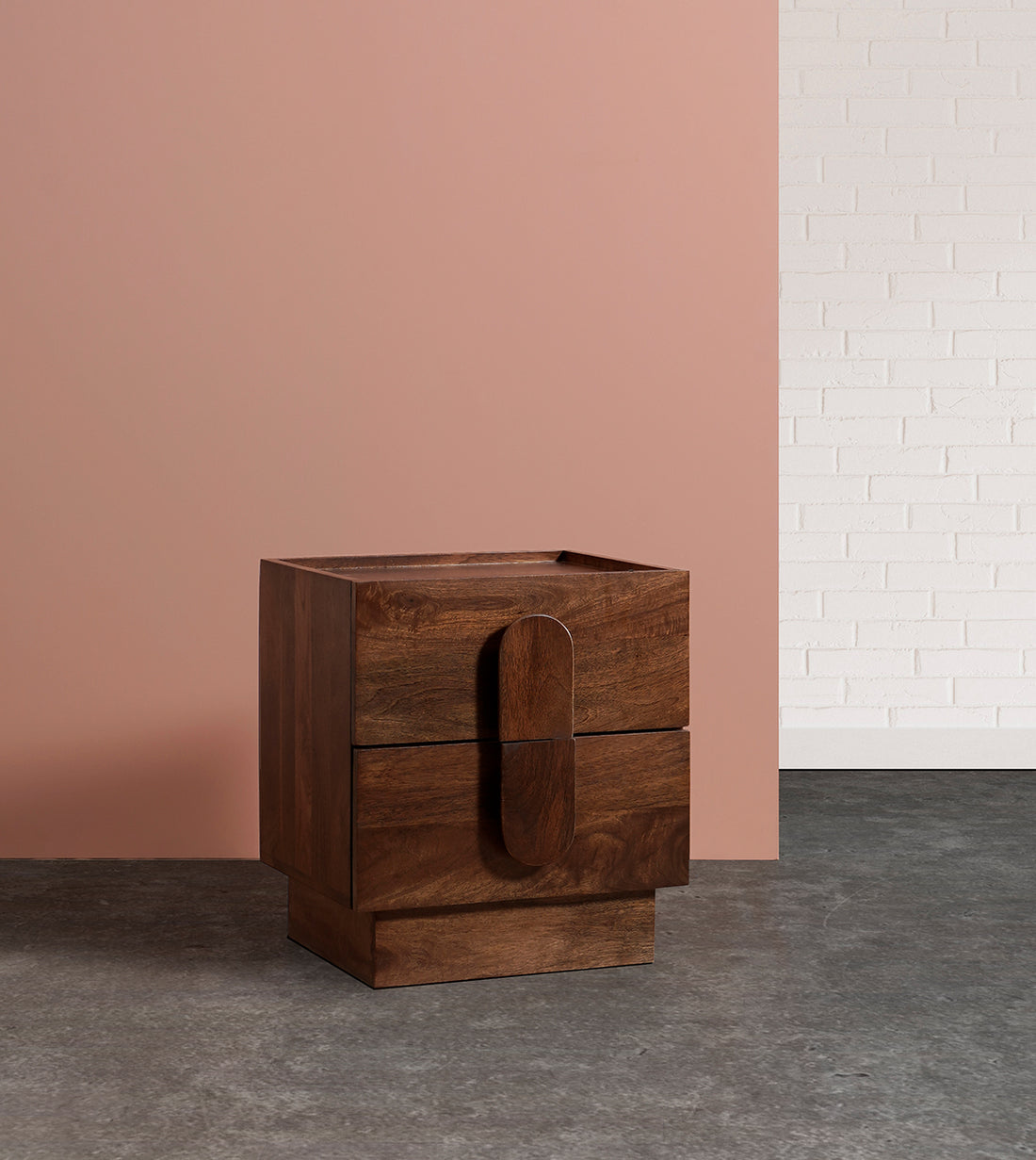 Turner Bedside Table in Mango Wood with Drawer Storage