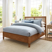 Dylan Solid Wood Rattan Bed