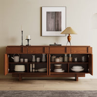 Mid Century Rectangular Sideboard with Drawer & Doors Storage