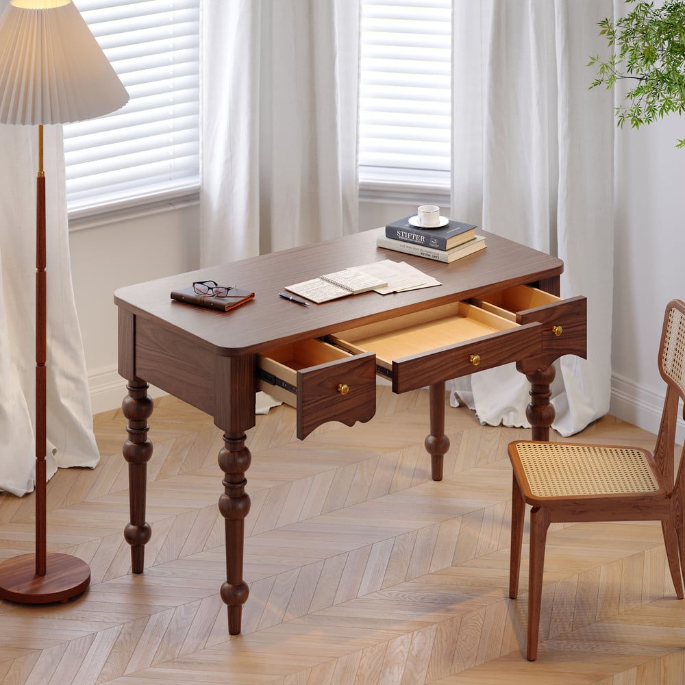 Rectangular Mid-Century Study Desk