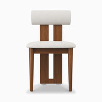 Walnut Dining Chair Set of 2 in Solid Wood