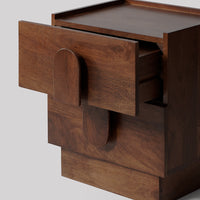 Turner Bedside Table in Mango Wood with Drawer Storage