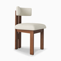 Walnut Dining Chair Set of 2 in Solid Wood