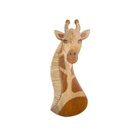 Giraffe Wooden Wall Decor in Brown