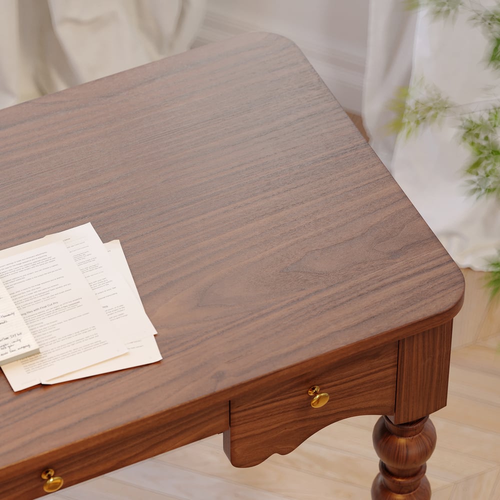 Rectangular Mid-Century Study Desk