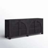 Twiddle Rattan Sideboard Buffet in Solid Wood