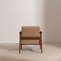 Winston Armchair | Solid Wood | Walnut Finish