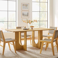 Rivora Dining Table |Solid Wood | Mango Wood | Honey Finish