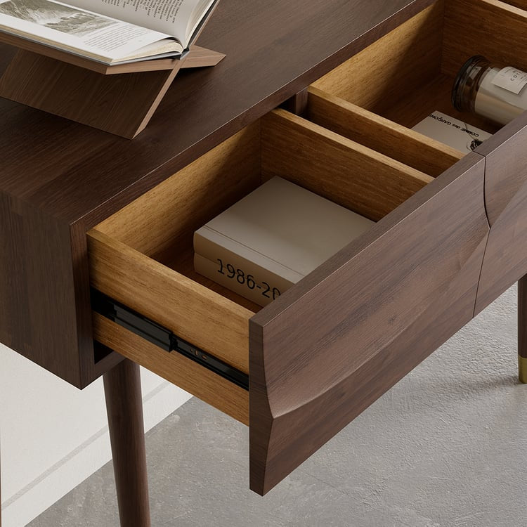 Wavy Console Table in Solid Wood