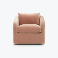 Amelia Armchair for Living Room in Pink Upholstery