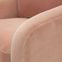 Amelia Armchair for Living Room in Pink Upholstery