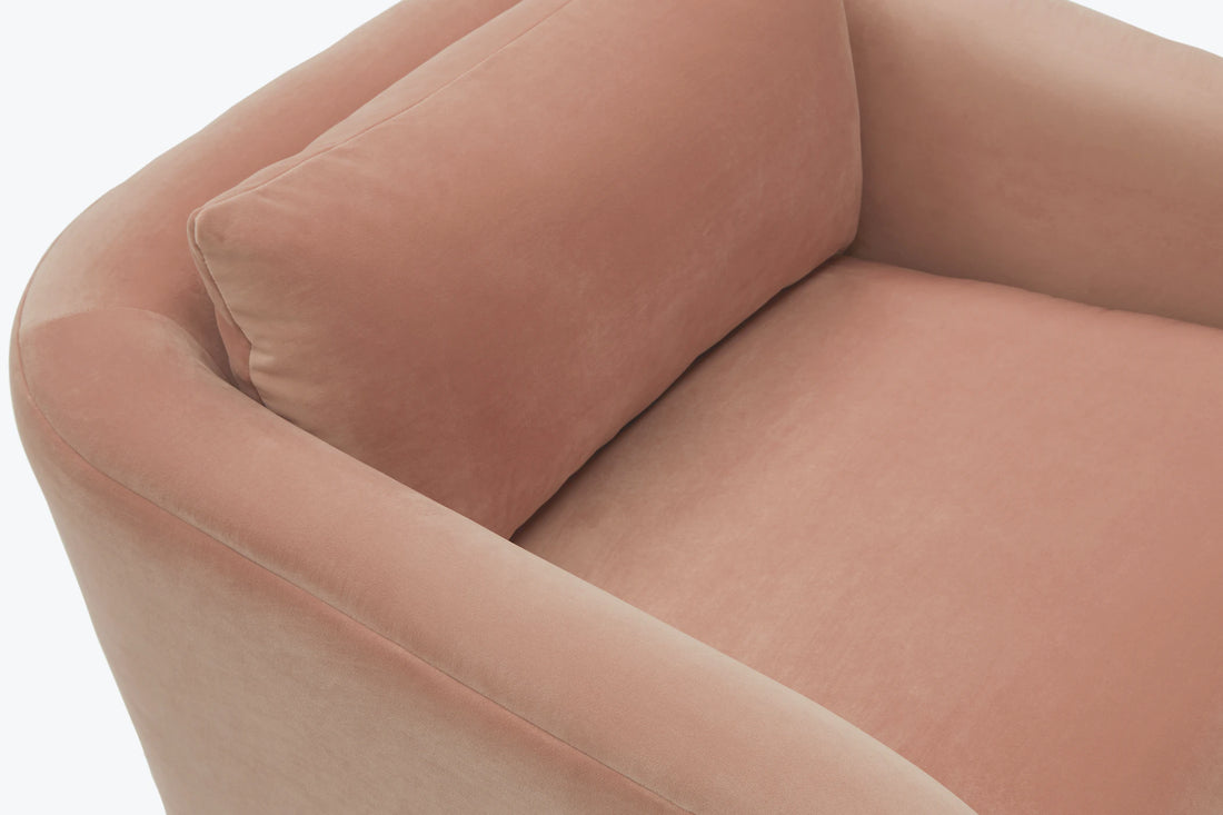 Amelia Armchair for Living Room in Pink Upholstery