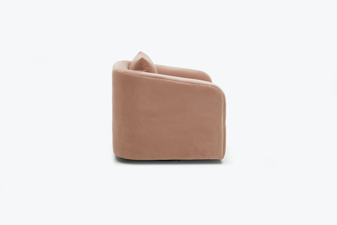 Amelia Armchair for Living Room in Pink Upholstery