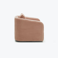 Amelia Armchair for Living Room in Pink Upholstery