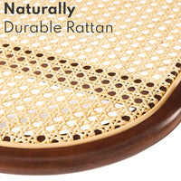 Ariva Coffee Table with Rattan Shelf Storage