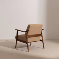Winston Armchair | Solid Wood | Walnut Finish
