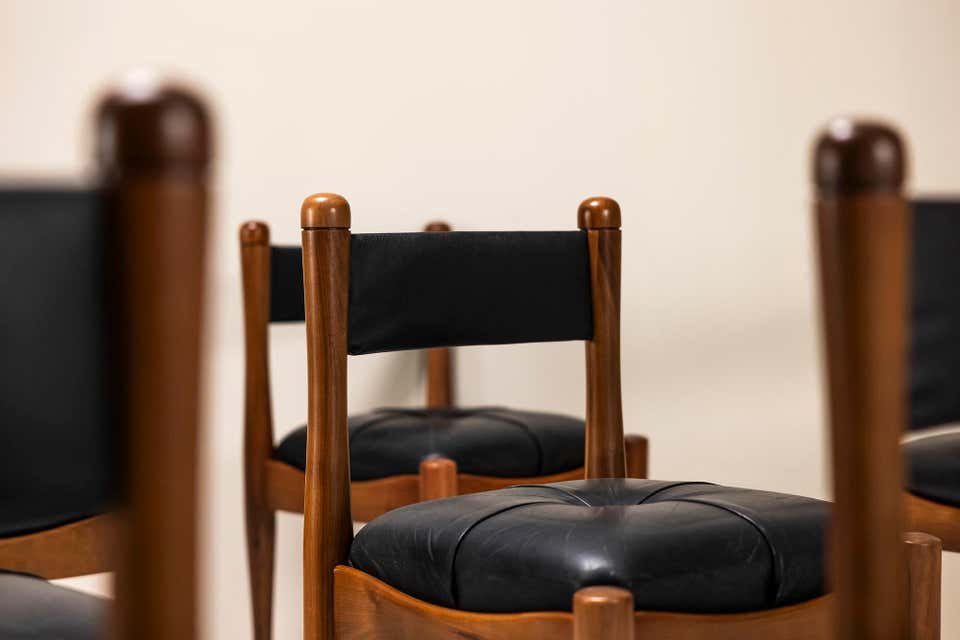 Solid Wood Dining Chair with Upholstery Seat
