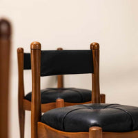 Solid Wood Dining Chair with Upholstery Seat