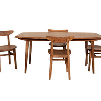 Celotto Sheesham Solid Wood Dining Table & Chair