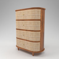 Curve Rattan Chest of Drawers
