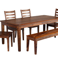 Clermont Sheesham Wood Dining Table & Chair