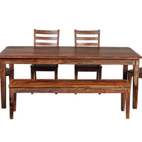 Clermont Sheesham Wood Dining Table & Chair