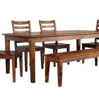 Clermont Sheesham Wood Dining Table & Chair