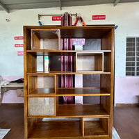Lewis Bookcase with Rattan Box
