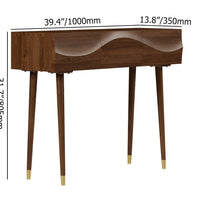 Wavy Console Table in Solid Wood