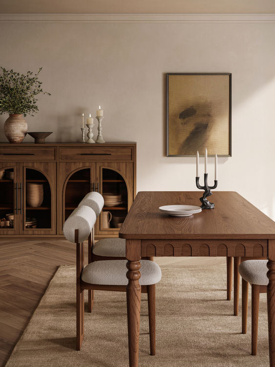 Canora Dining Table |Solid Wood |6 Seater