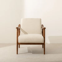 Winston Armchair | Solid Wood | Walnut Finish