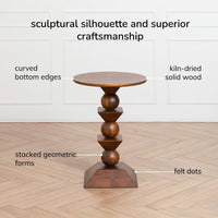 Diana Solid Wood Accent Table