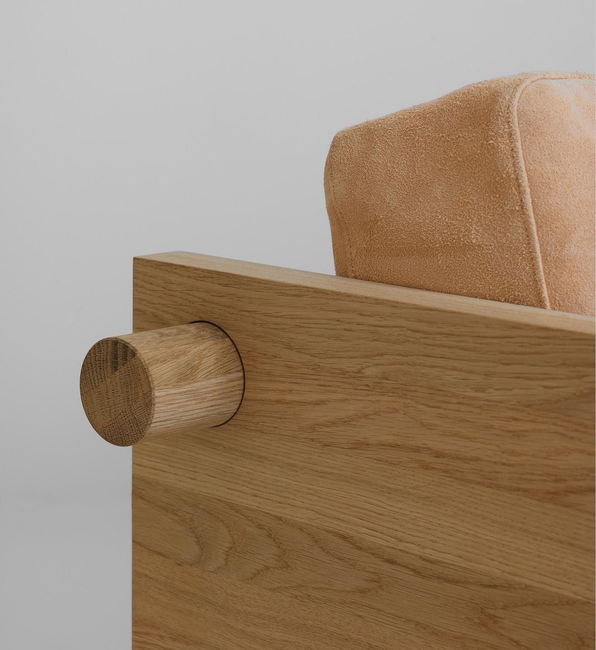 Solid Wood Minimal 3 Seater Sofa For Living Room