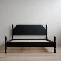 Florya Solid Wood Bed without Storage in Teak Wood
