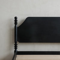 Florya Solid Wood Bed without Storage in Teak Wood