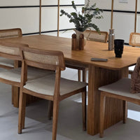 Meadow 6-Seater Dining Table Set – Handcrafted Comfort & Style