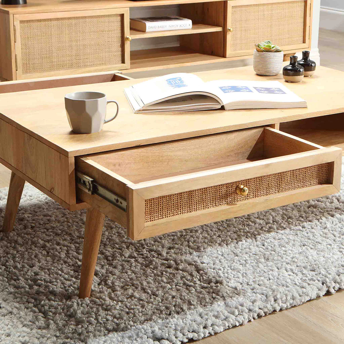 Ikanti Rattan Coffee Table