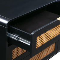 Lucia Chest of Drawers in Rattan & Solid Wood For Storage in Home