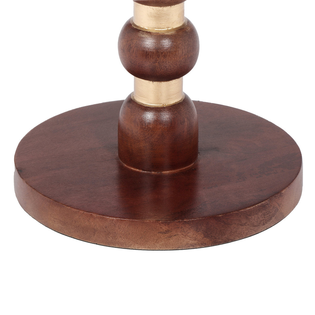 Lemmi solid Wood Spindle Round Accent Table