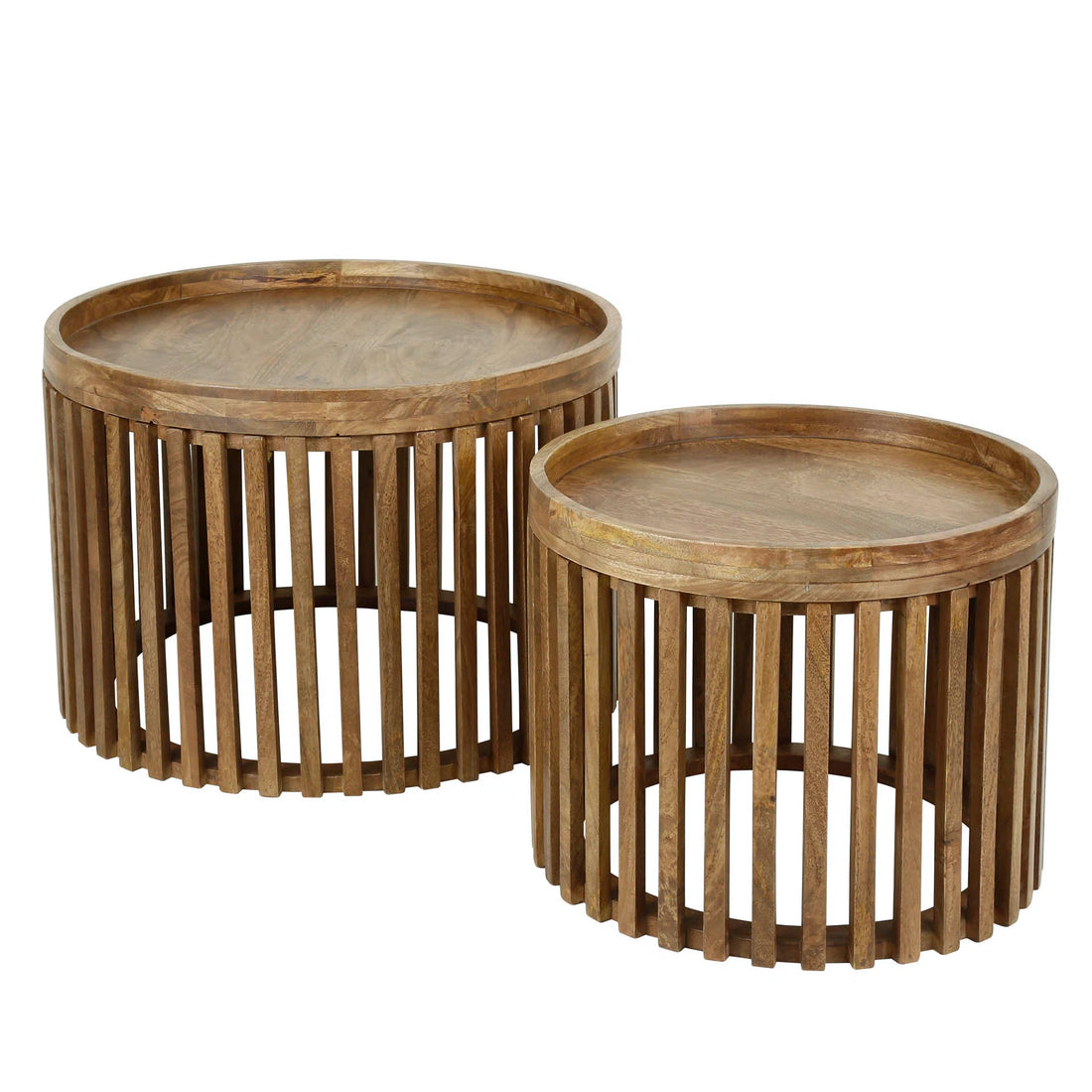 Leore Solid Wood Coffee Table Set of 2