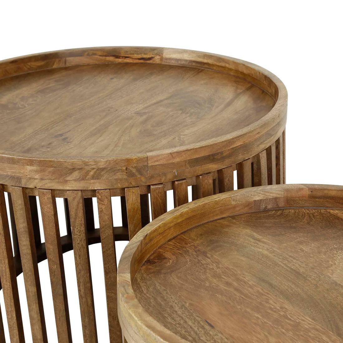 Leore Solid Wood Coffee Table Set of 2