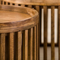 Leore Solid Wood Coffee Table Set of 2