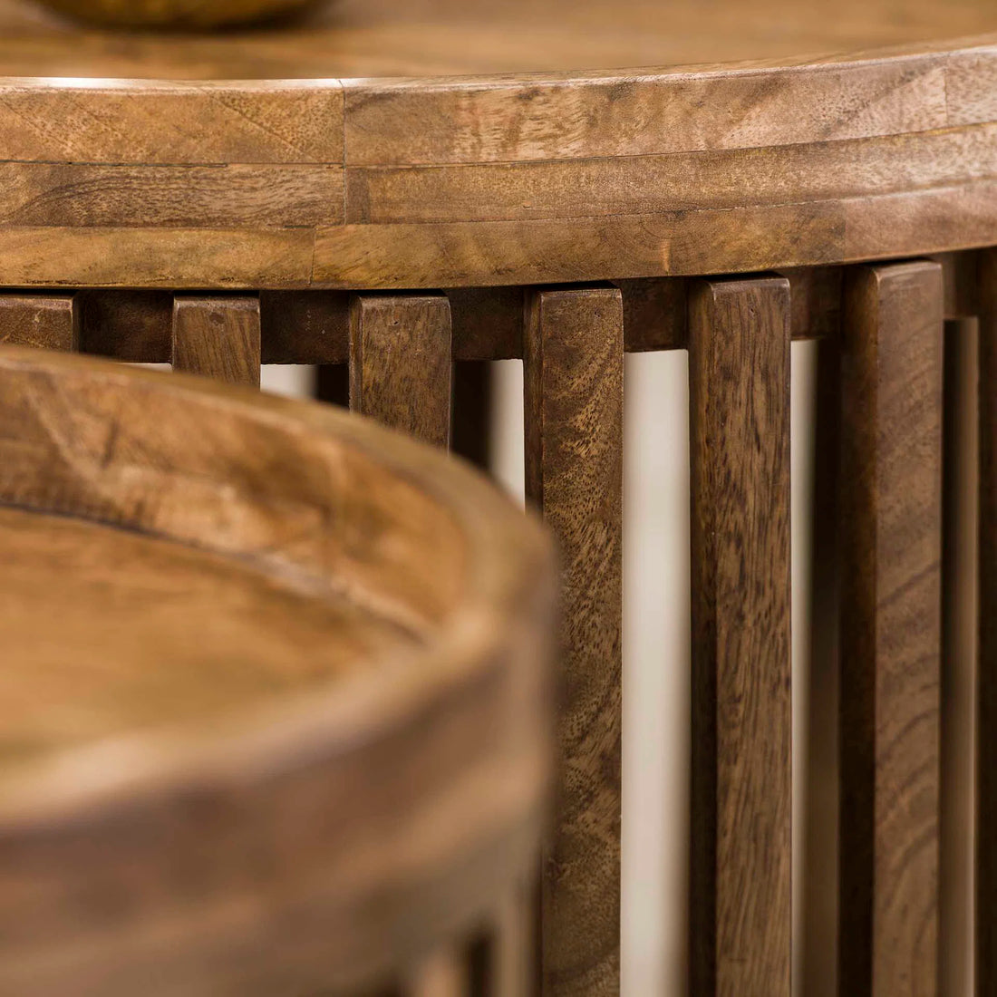 Leore Solid Wood Coffee Table Set of 2