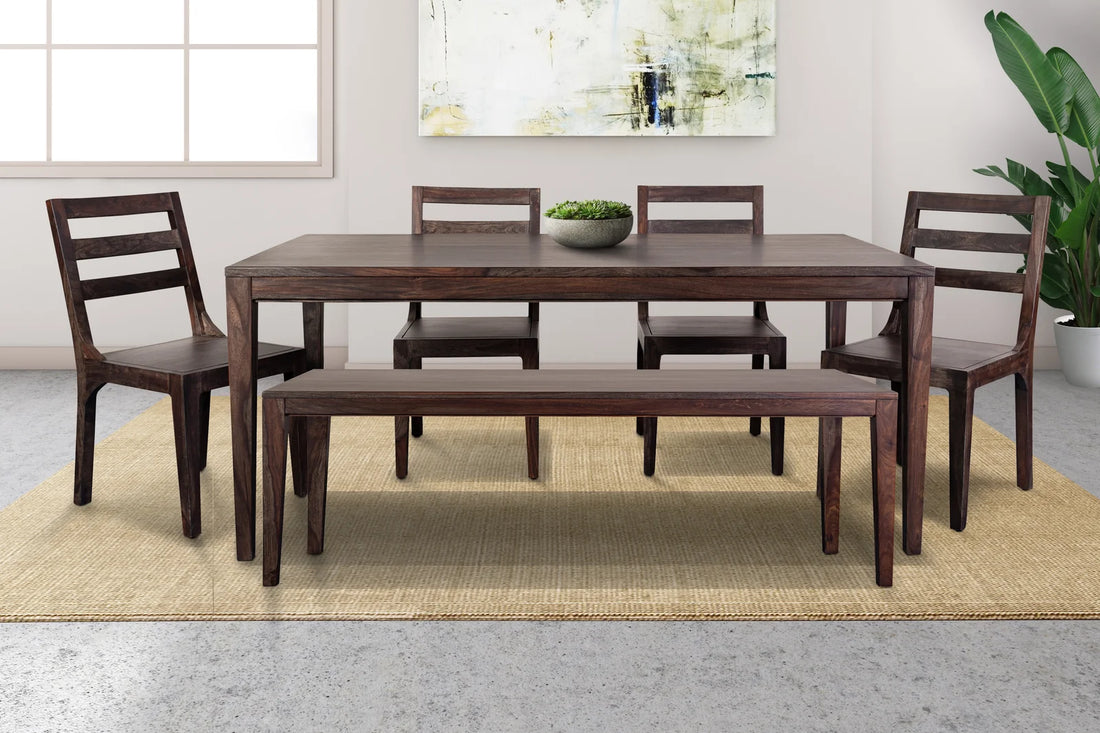 Mariana Sheesham Solid Wood Dining Table & Chairs